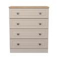 Norfolk Chest - 4 Drawer - Cashmere and Oak