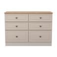 Norfolk Chest - Midi - 6 Drawer - Cashmere and Oak