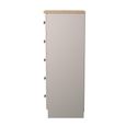 Norfolk Chest - Narrow - 5 Drawer - Cashmere and Oak