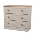 Norfolk Chest - Small - 3 Drawer - Cashmere and Oak