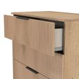 Java Fluted Chest - 4 Drawer - Deep - Natural and Nebraska