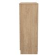 Java Fluted Chest - 5 Drawer - Wide - Natural and Nebraska