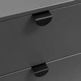 Clearance - Chloe Chest of Drawers - 6 Drawer - Wide - Grey - FSS17278