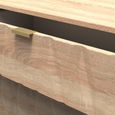Diamond Small Chest - 3 Drawer - with Gold Hairpin Legs - Oak