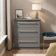 Haworth Chest - 3 Drawer - Small - Grey