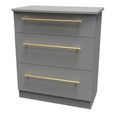 Haworth Chest - 3 Drawer - Small - Grey