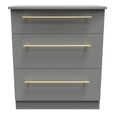 Haworth Chest - 3 Drawer - Small - Grey