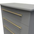 Haworth Chest - 4 Drawer Deep - Grey