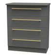 Haworth Chest - 4 Drawer - Grey