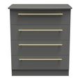 Haworth Chest - 4 Drawer - Grey