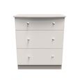 Lumiere Chest - Deep - 3 Drawer - Cashmere Gloss