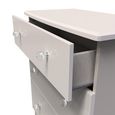 Lumiere Chest - Deep - 3 Drawer - Cashmere Gloss