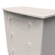 Lumiere Chest - Deep - 3 Drawer - Cashmere Gloss
