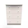 Lumiere Chest - Deep - 4 Drawer - Cashmere Gloss