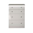 Lumiere Chest - Deep - 4 Drawer - Cashmere Gloss