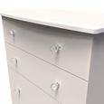 Lumiere Chest - Deep - 4 Drawer - Cashmere Gloss