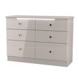 Lumiere Chest - Midi - 6 Drawer - Cashmere Gloss