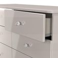Lumiere Chest - Midi - 6 Drawer - Cashmere Gloss
