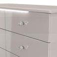 Lumiere Chest - Midi - 6 Drawer - Cashmere Gloss