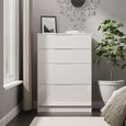 Milan Chest - Deep - 4 Drawer - White Gloss