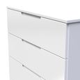 Milan Chest - 4 Drawer - White Gloss