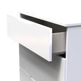 Milan Chest - Deep - 3 Drawer - White Gloss