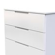 Milan Chest - Deep - 4 Drawer - White Gloss