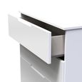 Milan Chest - Deep - 4 Drawer - White Gloss