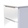 Milan Chest - Narrow - 5 Drawer - White Gloss