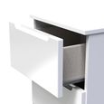 Milan Chest - Narrow - 5 Drawer - White Gloss