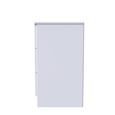 Milan Chest - Small - 3 Drawer - White Gloss