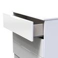 Milan Chest - Small - 3 Drawer - White Gloss