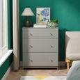 Yarmouth Chest - Deep - 3 Drawer - Dusk Grey