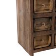 Accent Chest - Multi Drawers - Tall - Rough - Brown Recycled Sleeper Wood