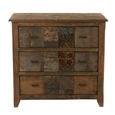 Chest - 3 Drawer - Narrow - Vintage Brown Recycled Sleeper Wood