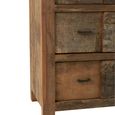 Chest - 3 Drawer - Narrow - Vintage Brown Recycled Sleeper Wood
