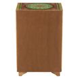 Mumbai Painted Chest - Multi Drawer - Red and Green - Mango Wood