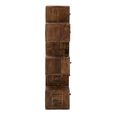 Toro Step Chest - 6 Drawer - Tall - Natural Recycled Sleeper Wood