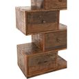 Toro Step Chest - 6 Drawer - Tall - Natural Recycled Sleeper Wood