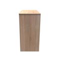 Monaco Chest - Deep - 3 Drawer - White Matt and Oak
