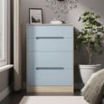 Monaco Chest - Deep - 4 Drawer - Denim and Oak