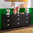 Cade Chest - Multi Drawers - Large - Black Metal