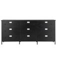 Cade Chest - Multi Drawers - Large - Black Metal