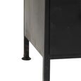 Cade Chest - Multi Drawers - Large - Black Metal