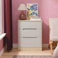 Monaco Chest - Deep Midi - 3 Drawer - Cashmere and Oak