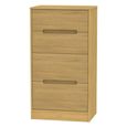 Monaco Chest - Deep Midi - 4 Drawer - Modern Oak