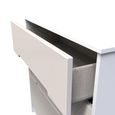 Monaco Chest - Deep - 3 Drawer - Cashmere Gloss and White
