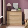 Monaco Chest - Deep - 3 Drawer - Oak