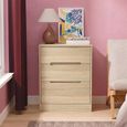 Monaco Chest - Deep Midi - 3 Drawer - Oak
