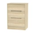 Monaco Chest - Deep Midi - 3 Drawer - Oak